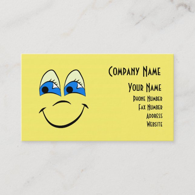Happy Face Range Business Card (Front)