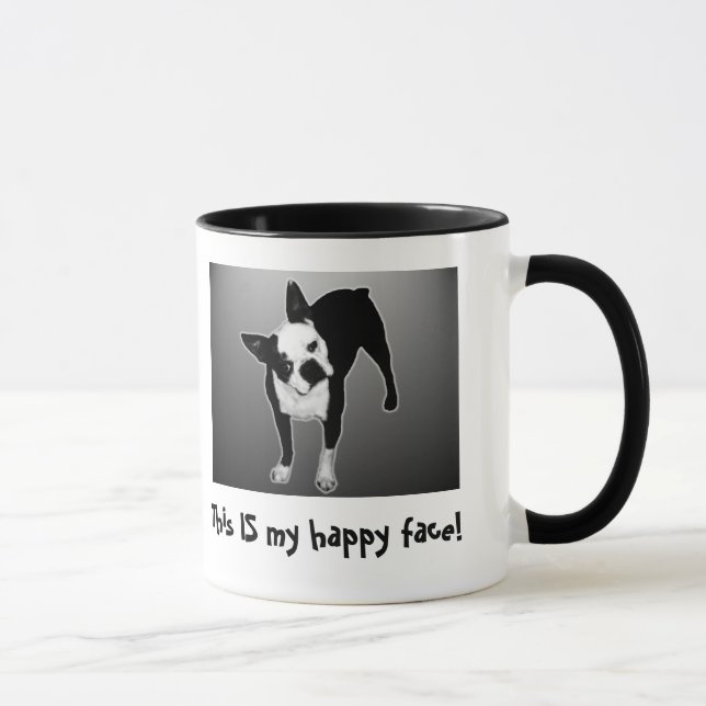 Happy Face - Ringer Mug (Right)
