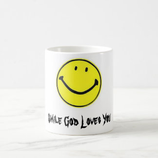 happy face, Smile God Loves You Coffee Mug