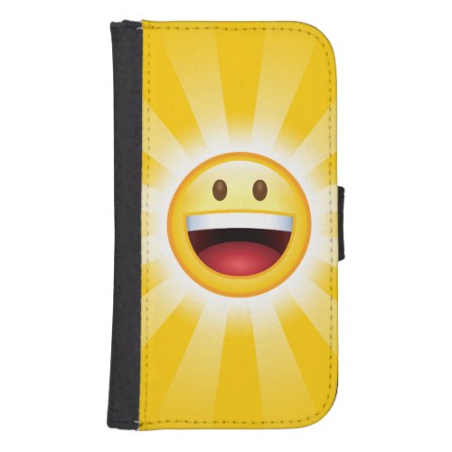 Happy Face Smiley Emoji Phone Wallet