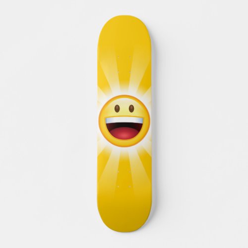 Happy Face Smiley Emoji Skateboard Deck