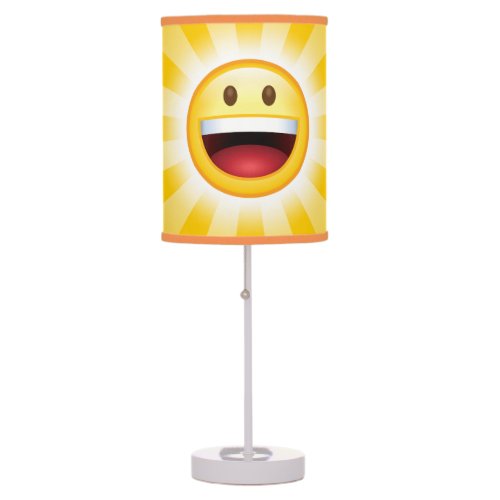 Happy Face Smiley Emoji Table Lamp