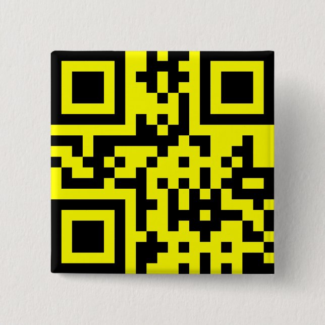 ☺ Happy Face Smiling Emoji -- QR Code Button (Front)