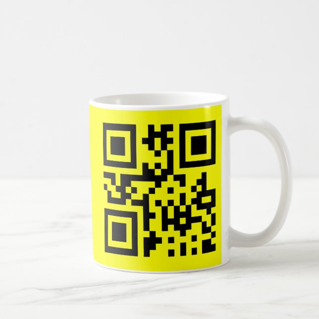 ☺ Happy Face Smiling Emoji -- QR Code Coffee Mug (Right)