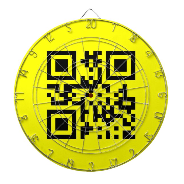 ☺ Happy Face Smiling Emoji -- QR Code Dart Board (Front)