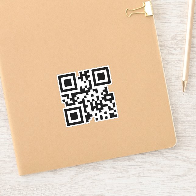 ☺ Happy Face Smiling Emoji -- QR Code Sticker | Zazzle