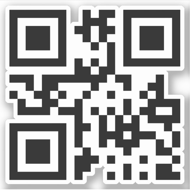 ☺ Happy Face Smiling Emoji -- QR Code Sticker (Front)