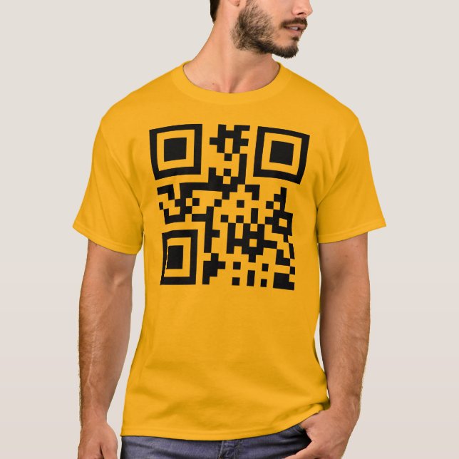 ☺ Happy Face Smiling Emoji -- QR Code T-Shirt (Front)