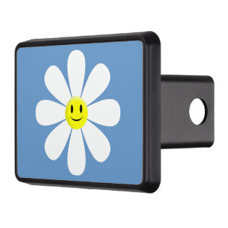 Happy Face Smiling Flower Hitch Cover