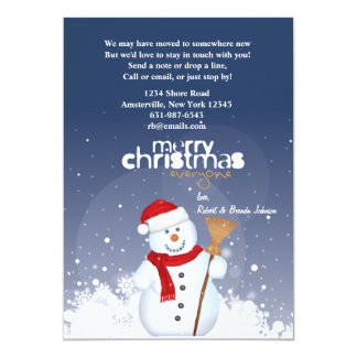 merry christmas from new address invitations announcements zazzle