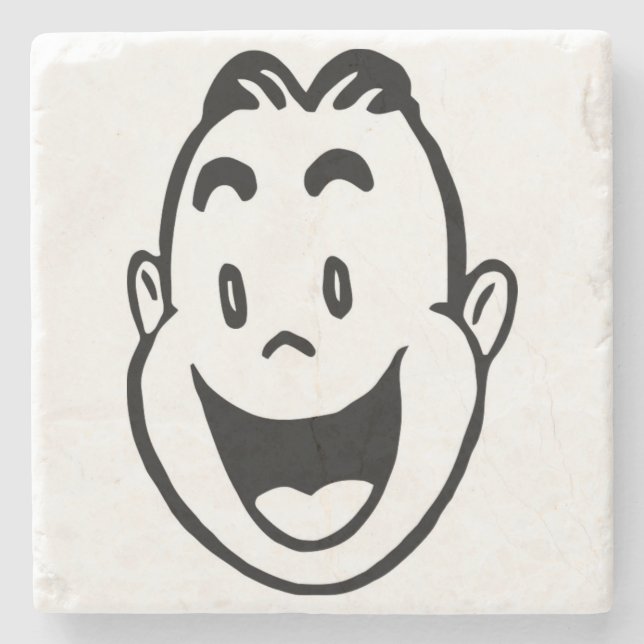 HAPPY FACE STONE COASTER (Front)