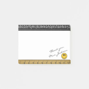 Happy Face Teacher DIY Signature Post-it Notes