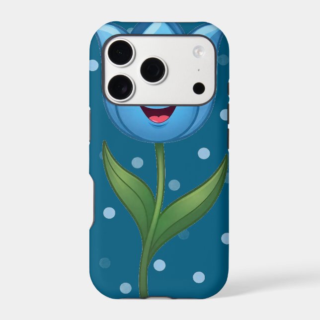 Happy Face Tulip iPhone / iPad case (Back)