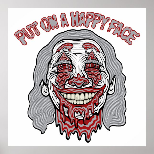 Happy Face Villain Poster (Front)