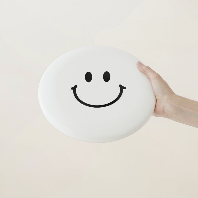 Happy Face Wham-O Frisbee (In Hand)
