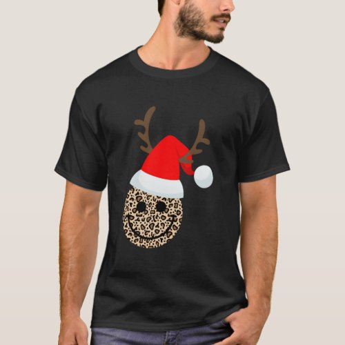 Happy Face With Santa Smile Face T_Shirt