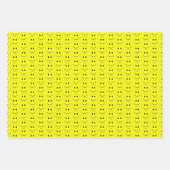 Happy Face Yellow Pattern Tissue Paper (Front 3)