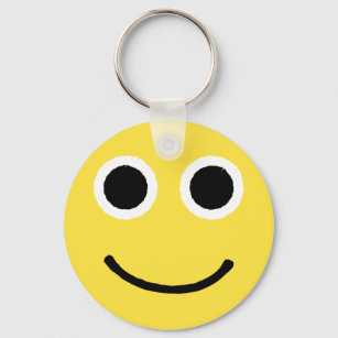Happy Face Yellow Smiling Emoticon Emoji Keychain