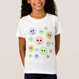 Happy faces in pastel - fun and cute T-Shirt