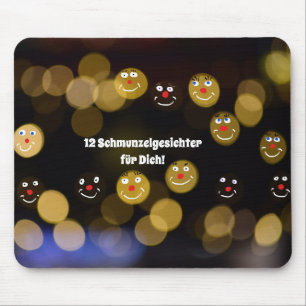 Happy faces mouse pad