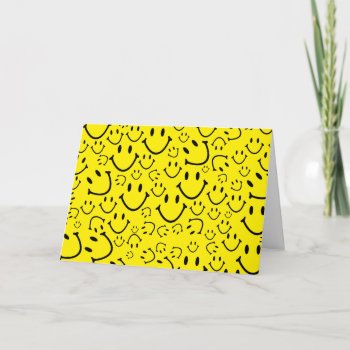 Happy Faces Thank You Card by dawnfx at Zazzle