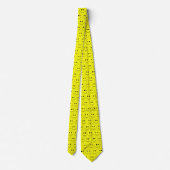 Happy Faces Yellow Fun Neck Tie (Back)