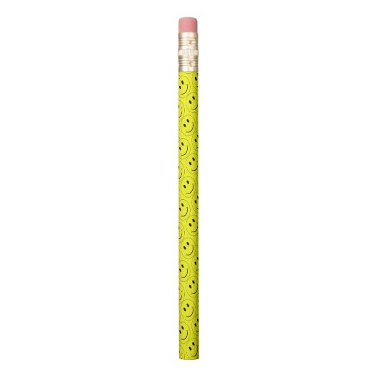 Happy Faces Yellow Fun Pencil (Vertical)