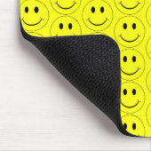 Happy Faces Yellow Mouse Pad (Corner)
