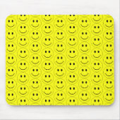 Happy Faces Yellow Mouse Pad (Front)