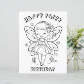 Happy fairy birthday party activity (Standing Front)