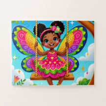 "HAPPY FAIRY ON A SWING" JIGSAW PUZZLE