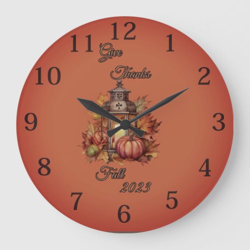 Happy Fall Acrylic Wall Clock