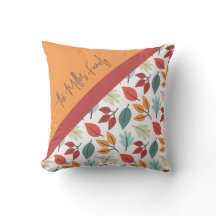 Happy Fall Autumn personalized leaves pattern