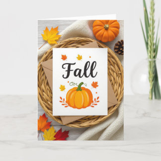 Happy Fall Card, Autumn Card, Fall Card