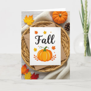 Happy Fall Card, Autumn Card, Fall Card