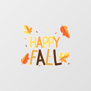 Happy Fall Classroom Wall Decal