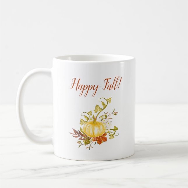Happy Fall Coffee Cup Mug  (Left)