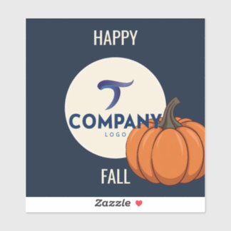 Happy Fall Custom Company Logo Sticker