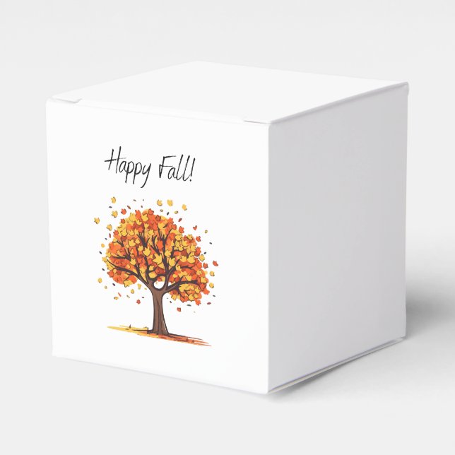 Happy Fall! Favor Boxes (Front Side)