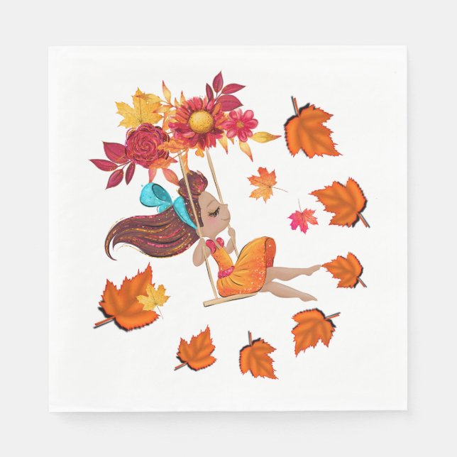 Happy Fall Paper  Napkins (Front)