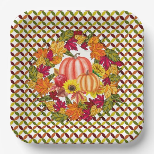 Happy Fall  Paper Plates
