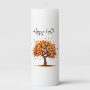 Happy Fall! Pillar Candle