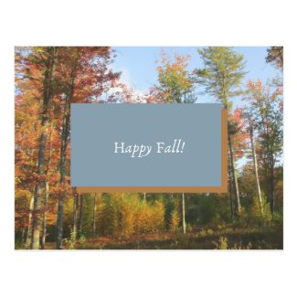Happy Fall Postcard