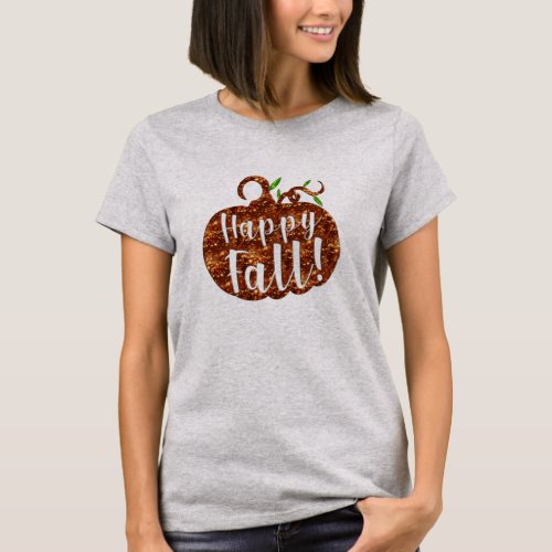 happy fall pumpkin halloween t_shirt womens