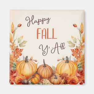 Happy Fall Pumpkin Harvest Magnet