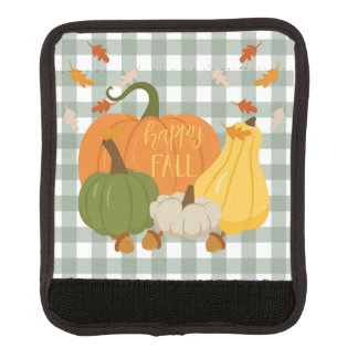 Happy Fall Pumpkins Luggage Handle Wrap