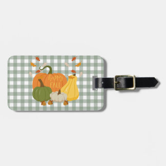 Happy Fall Pumpkins Luggage Tag