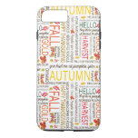Happy Fall Quotes Modern Colorful Text iPhone 8 Plus/7 Plus Case
