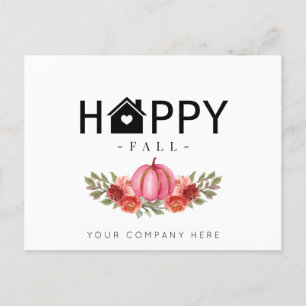 Happy Fall Real Estate Farming   Postcard