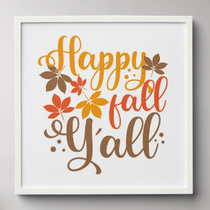 Happy Fall to Y'all Peel And Stick Photo Tile